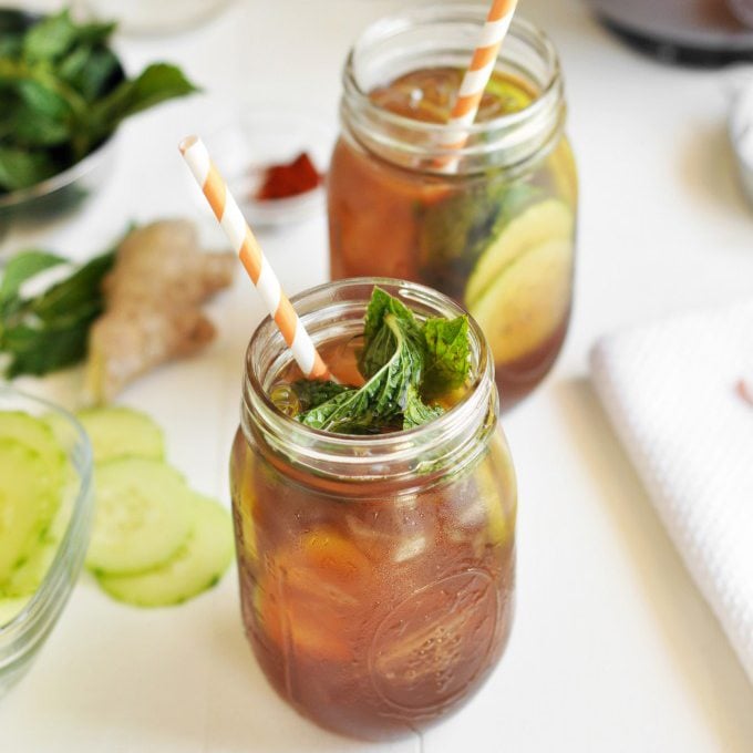 Spicy Ginger Iced Tea