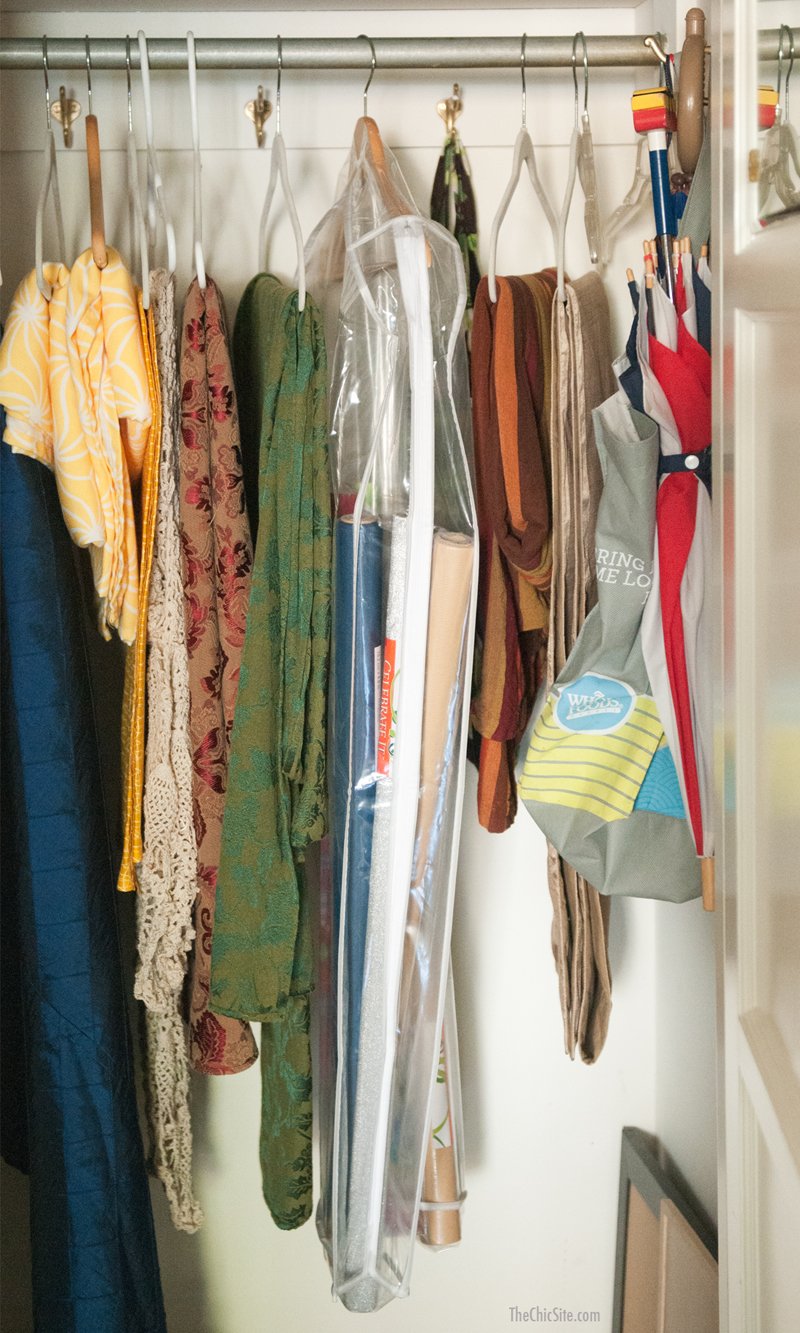 Wrapping Paper Closet Storage