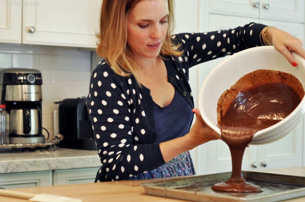 chocolate sheet cake batter