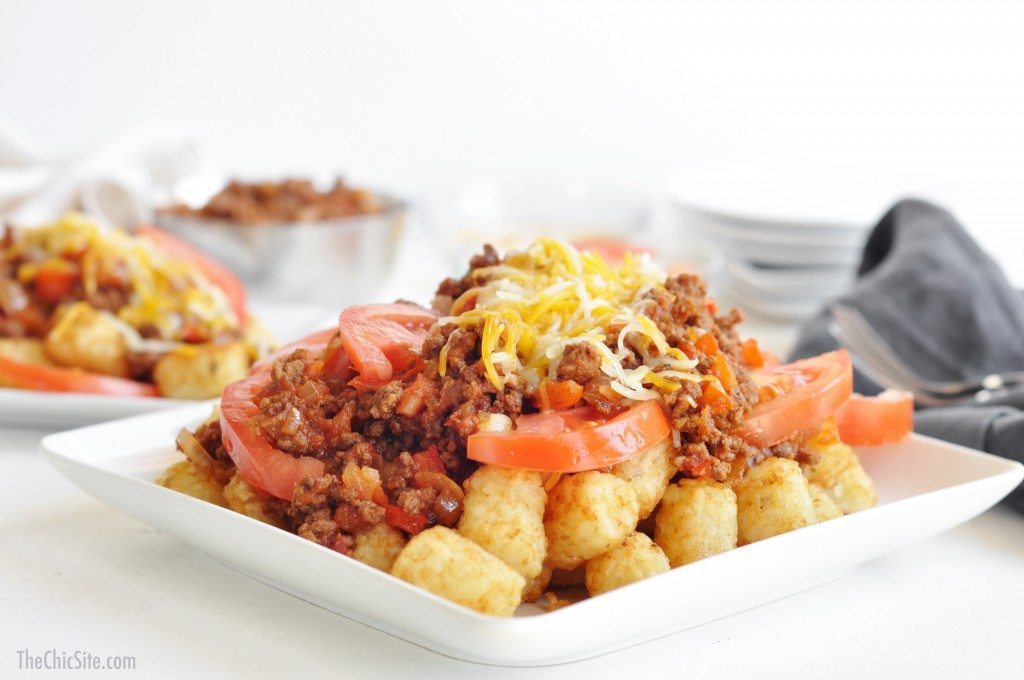 sloppy joes with tater tots