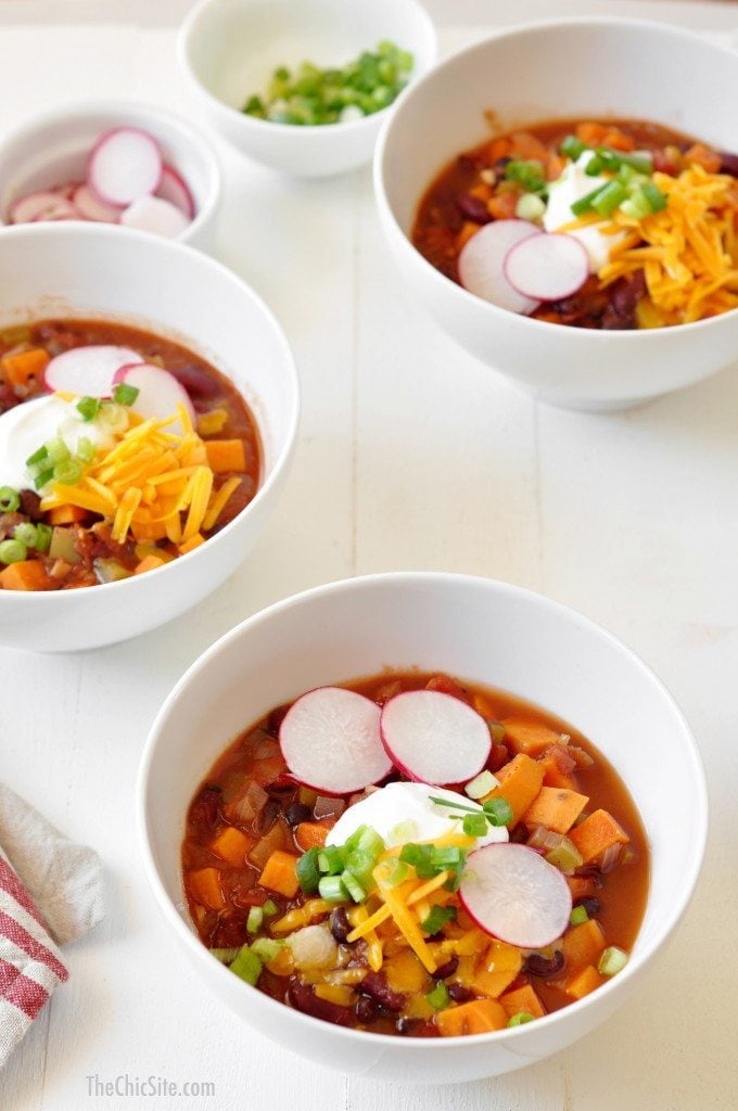 slow cooker vegetarian chili