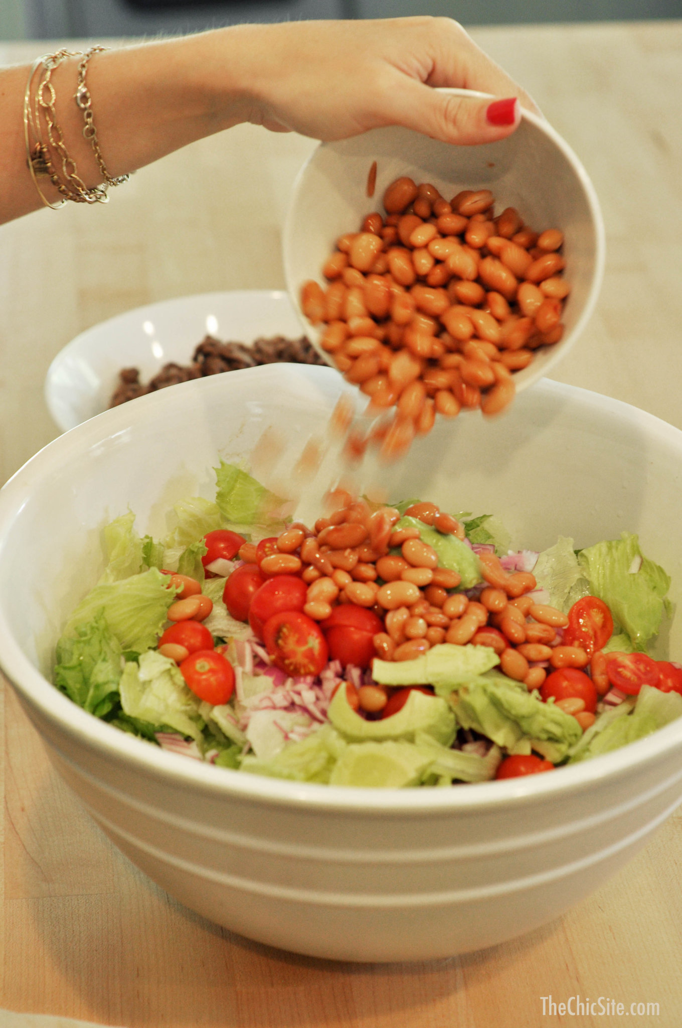 beans in a salad