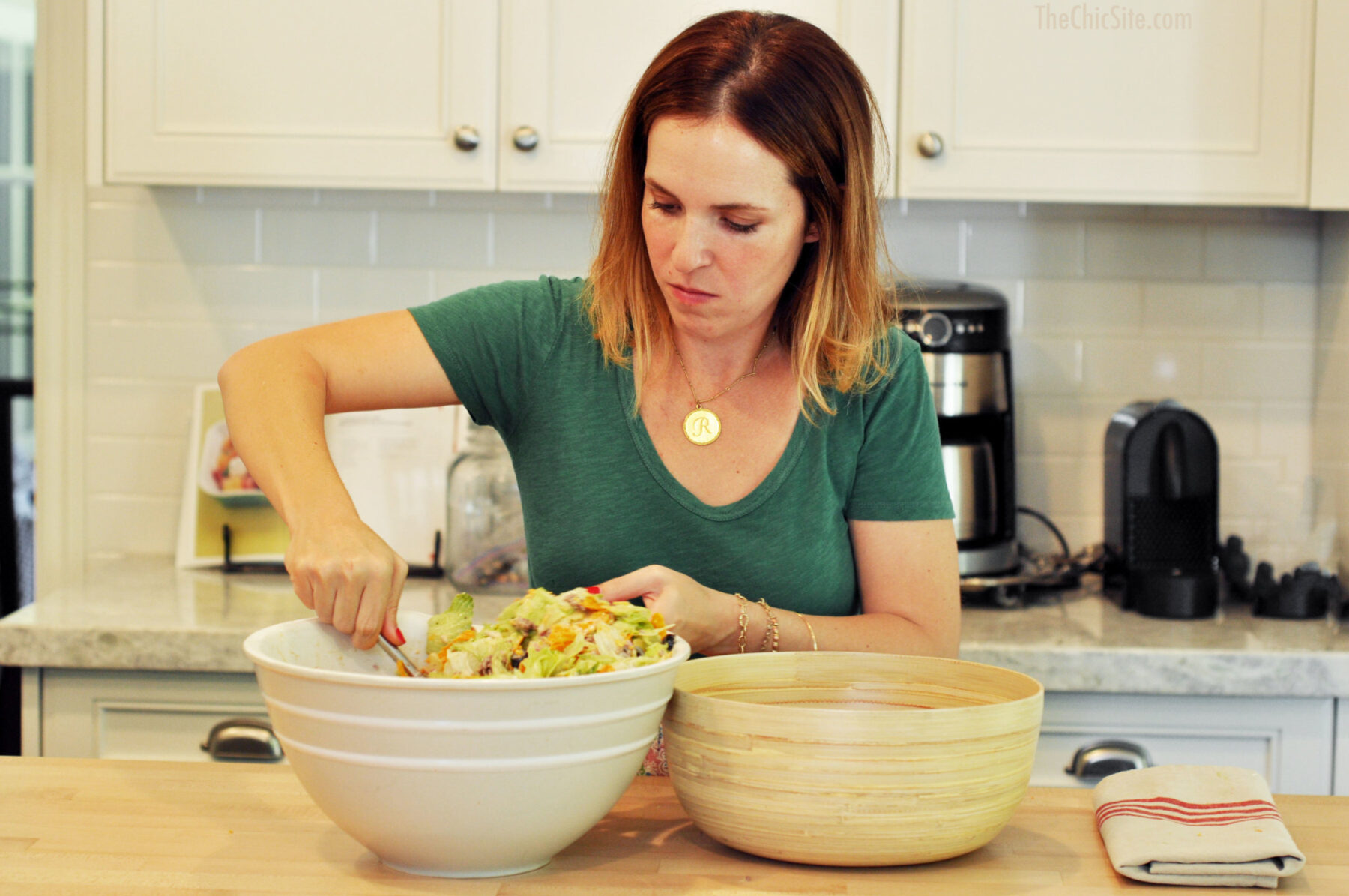 sur la table bamboo bowl