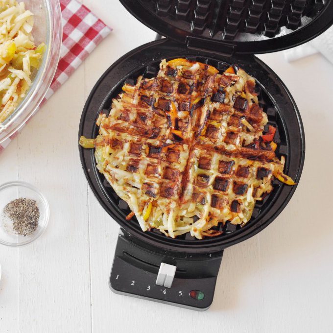 How to Make Hash Browns in a Waffle Iron