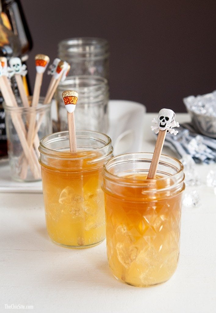 candy corn cocktails skull cocktails