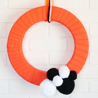Halloween Yarn Wreath