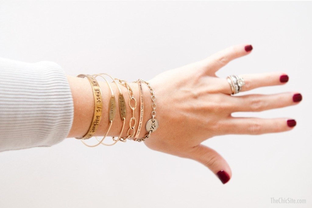dainty gold bracelets