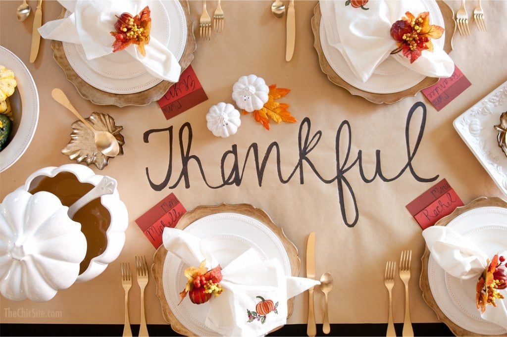 diy thanksgiving table runner