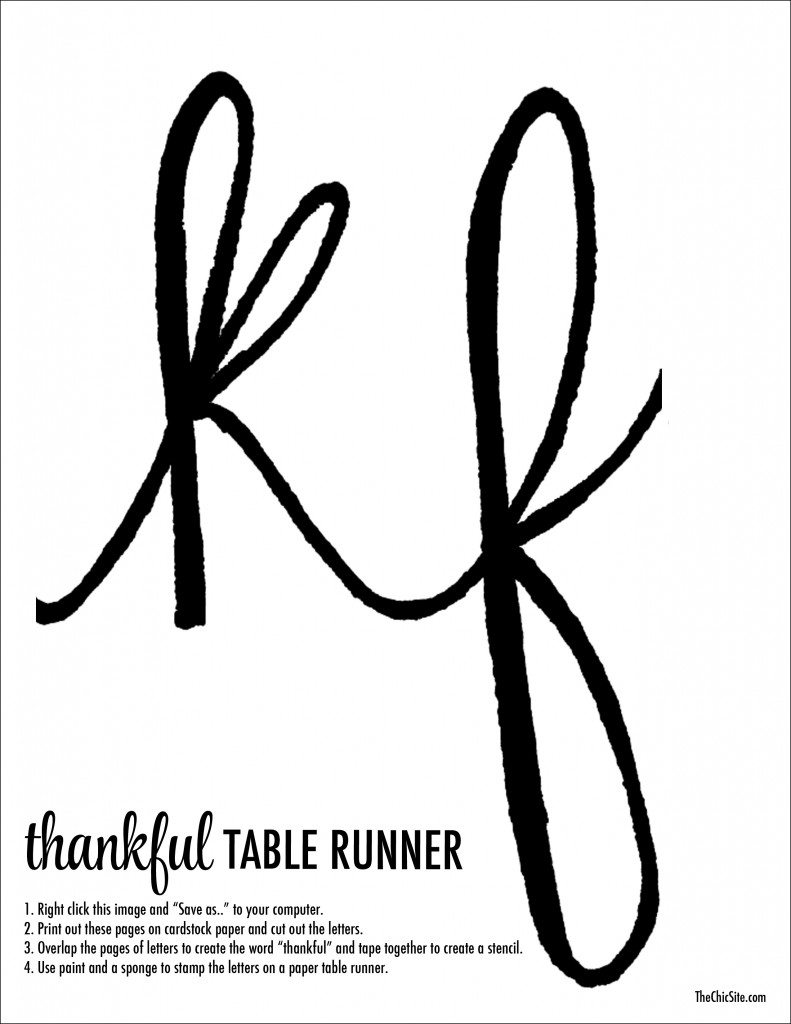 thanksgiving free printable