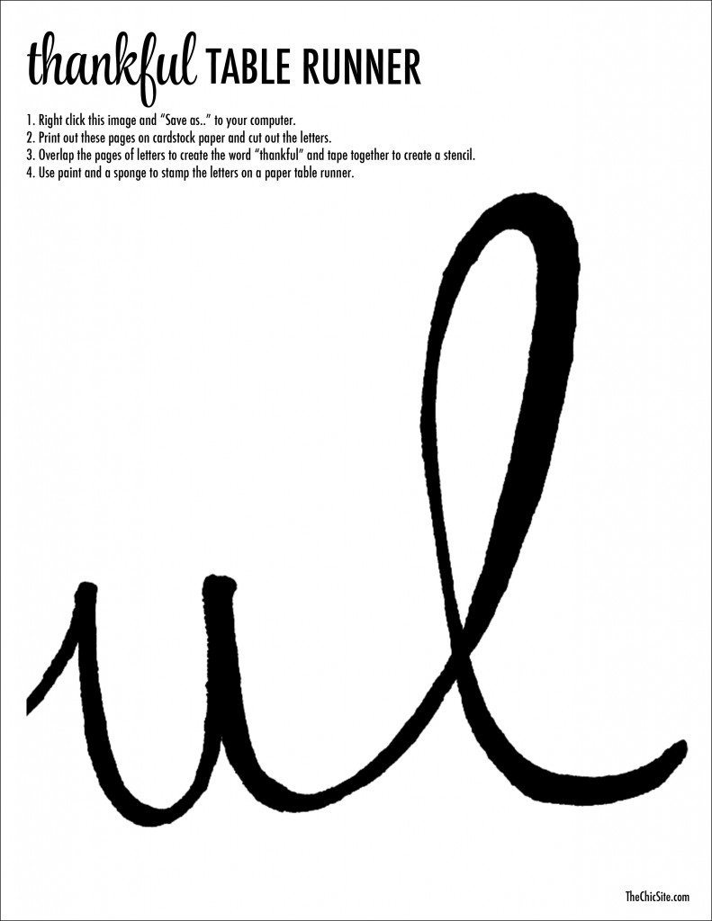 thanksgiving free printable