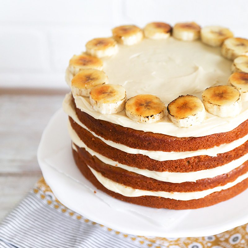 Banana Cake with Cream Cheese Frosting