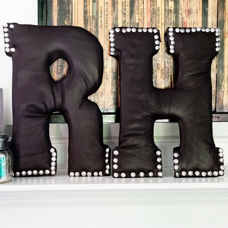 DIY Leather Monogram