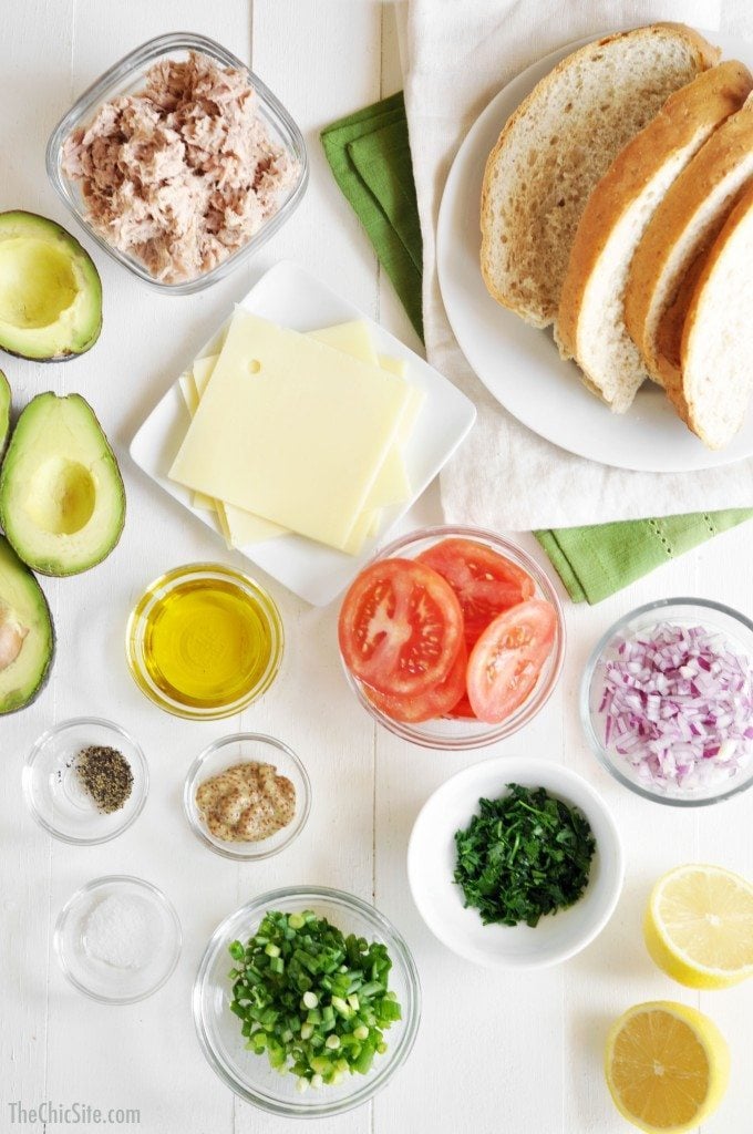 how to make avocado tuna melts