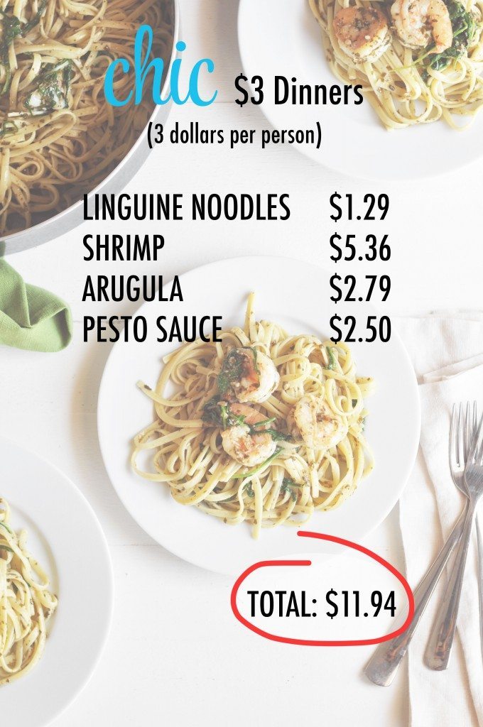 the chic site 3 dollar dinners
