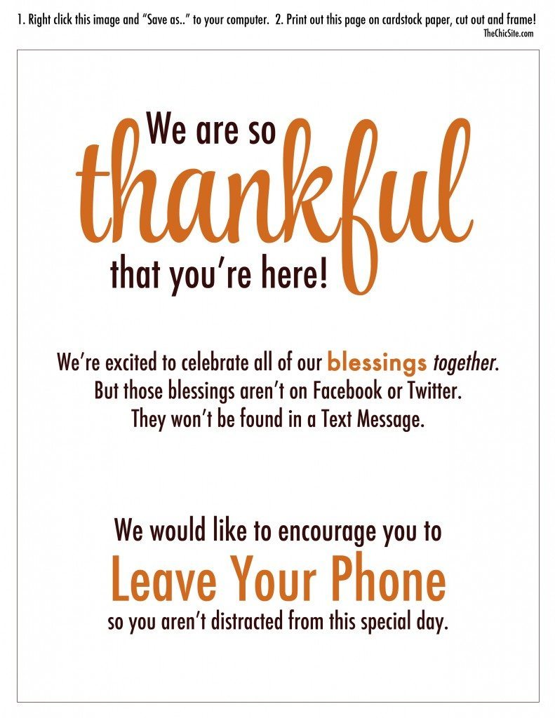 thanksgiving signage 