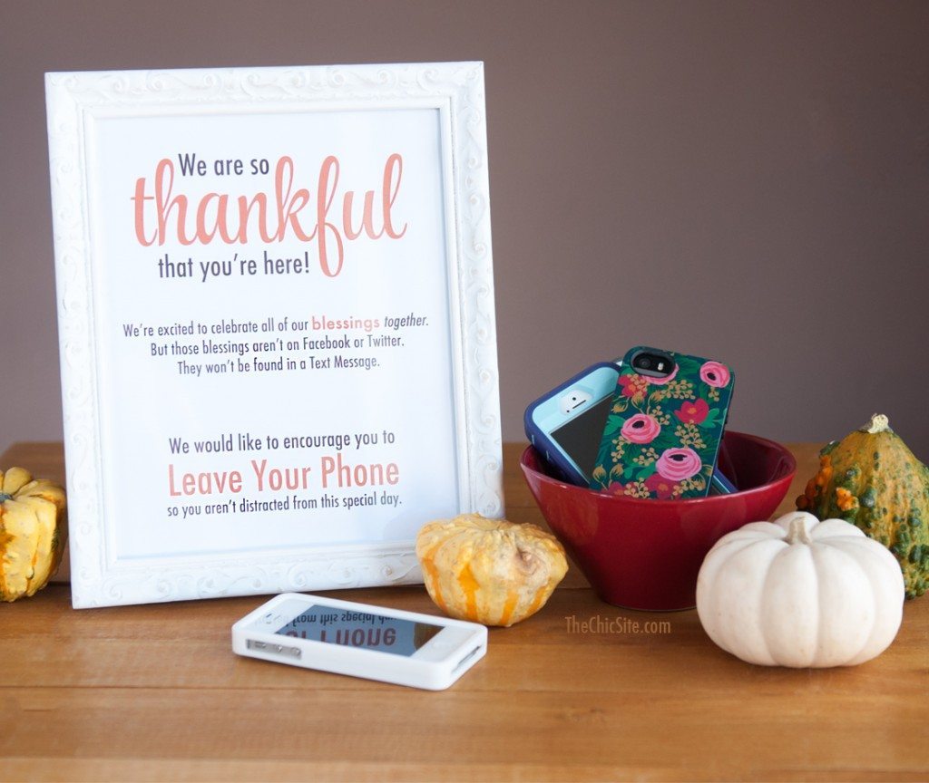 phone free thanksgiving