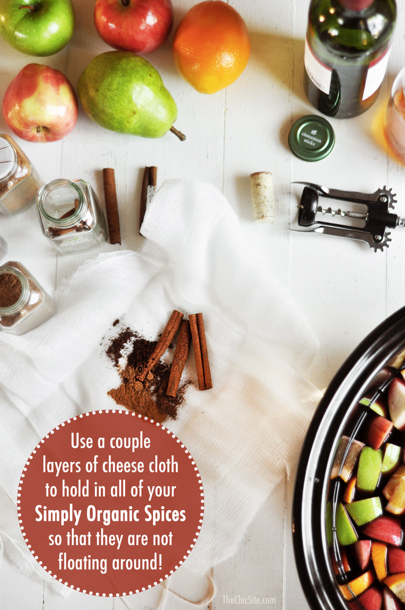 The Chic Site Simply Organic Spiced Wine