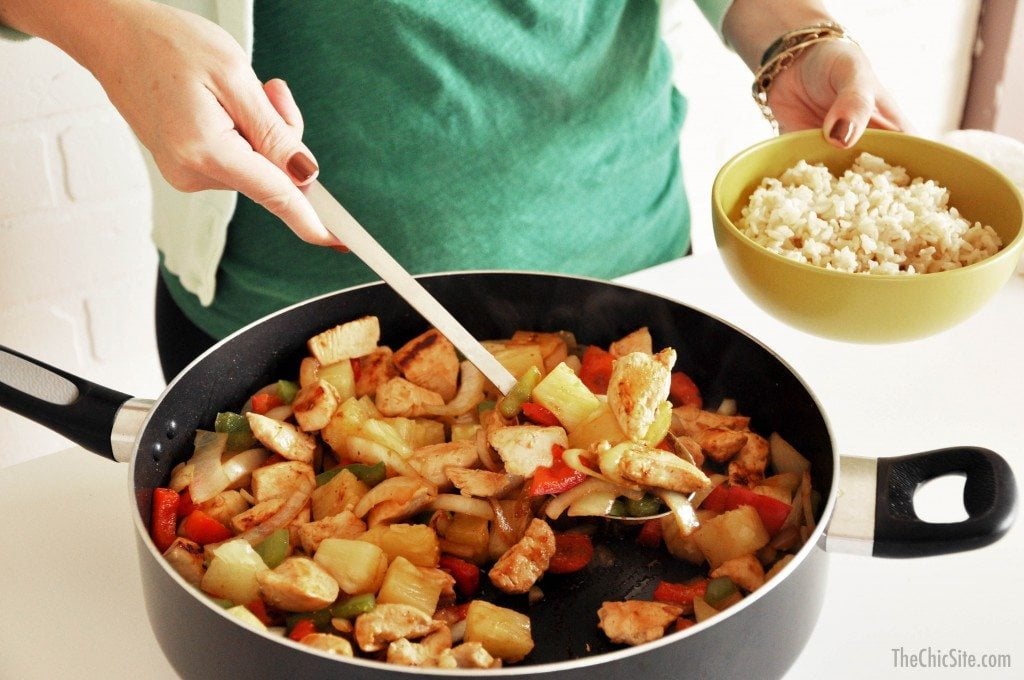 the chic site chicken and pineapple stir-fry
