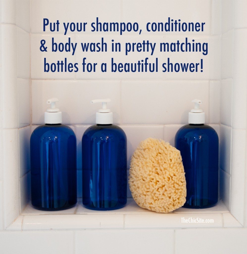 Matching Bottles for Shower