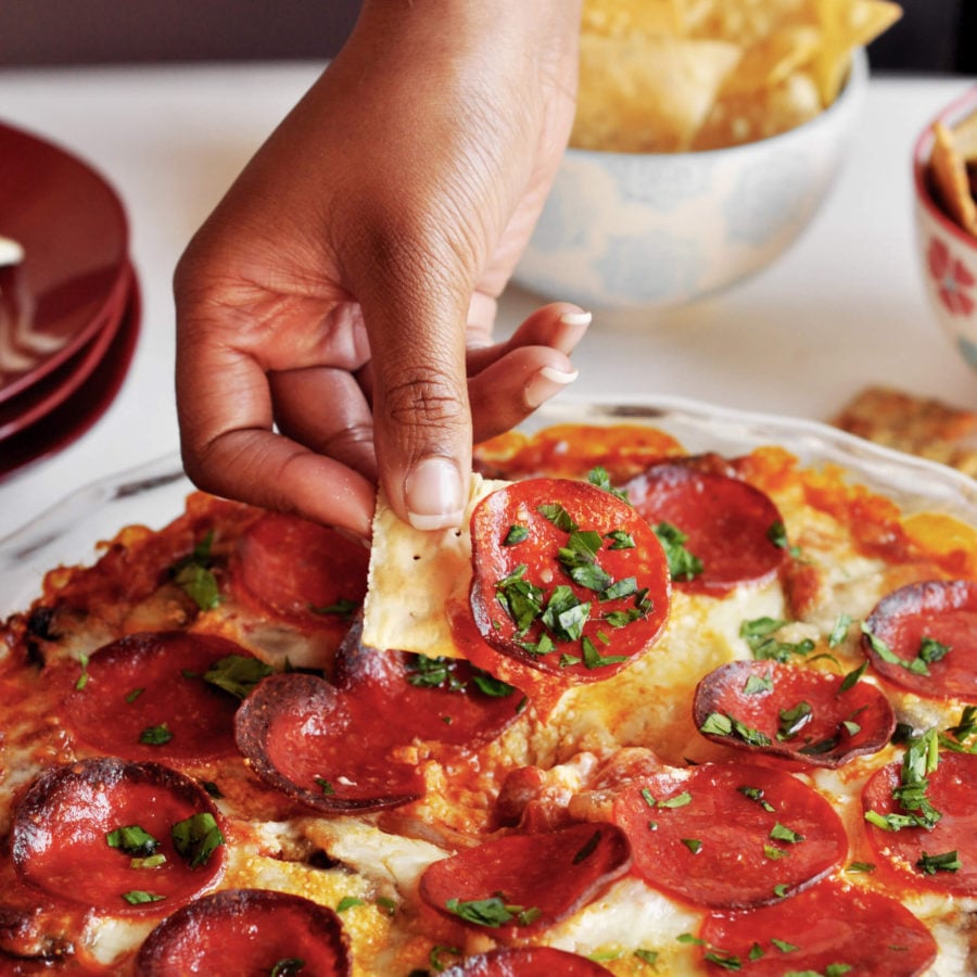 New Year’s Eve Pizza Dip