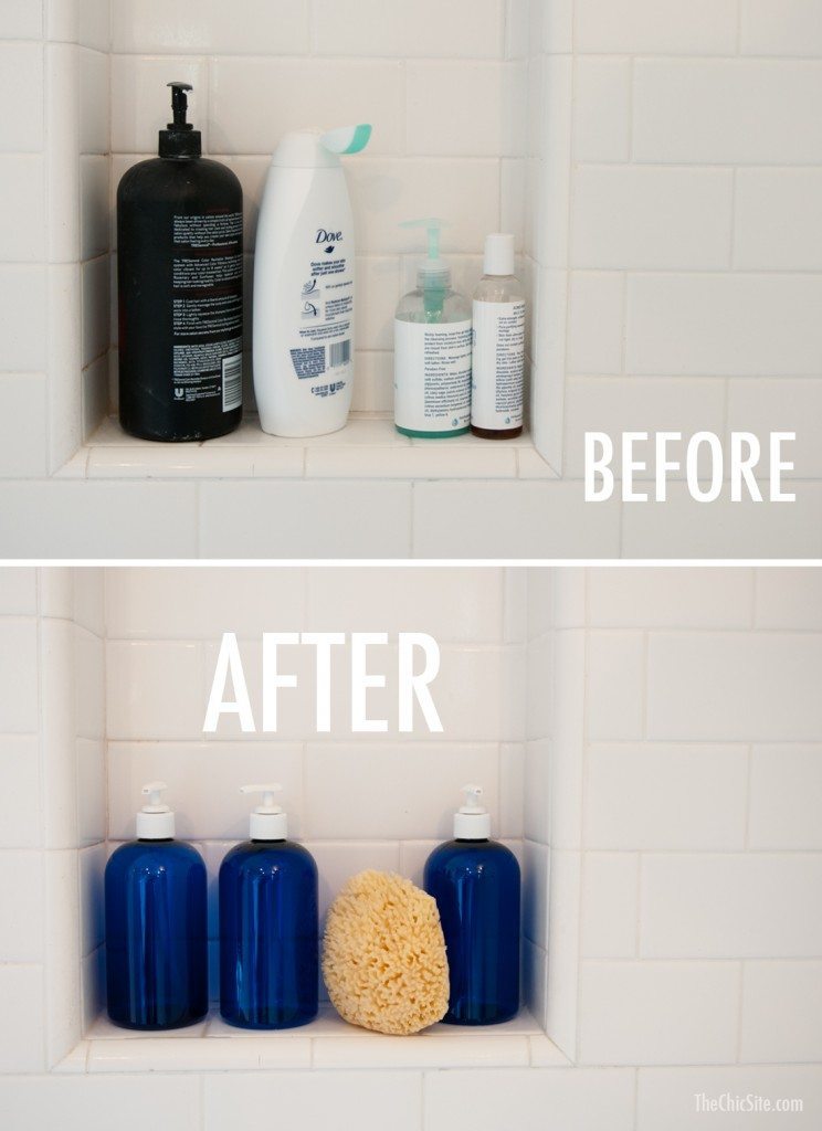Shower Before and After