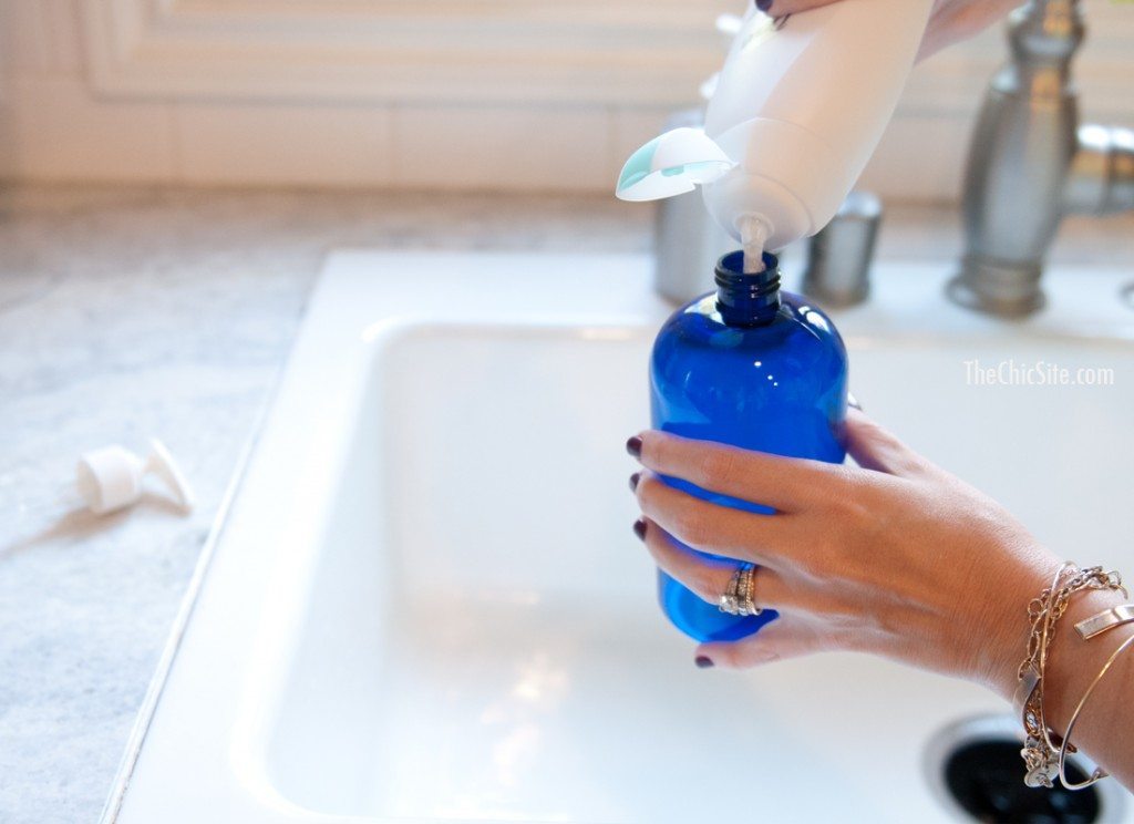 Use Spa Bottles in Bathroom