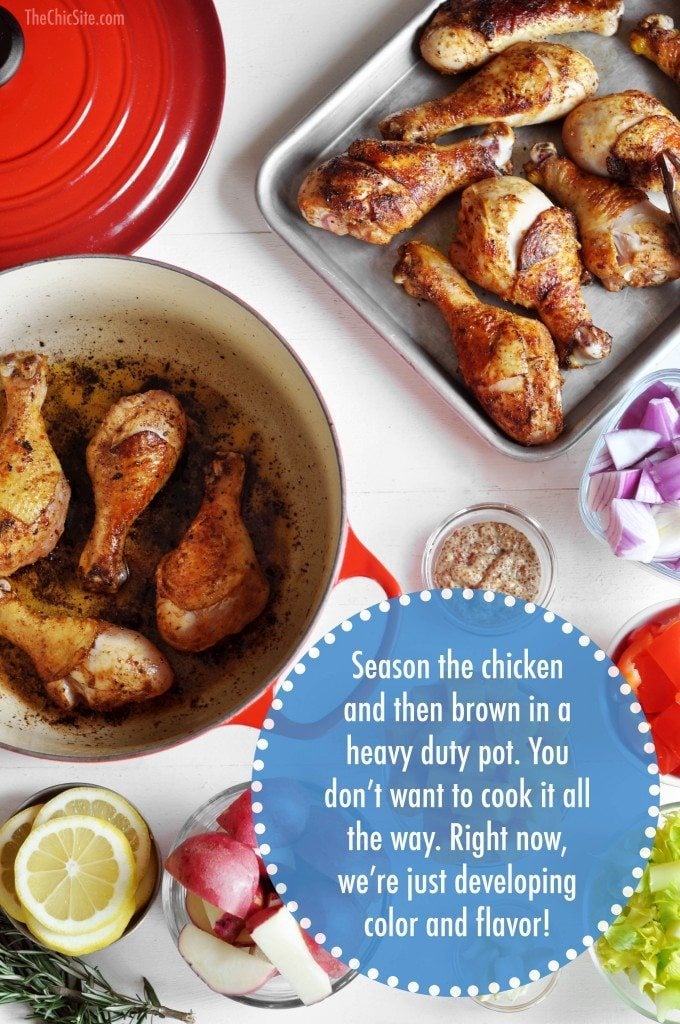 chicken legs in dutch oven