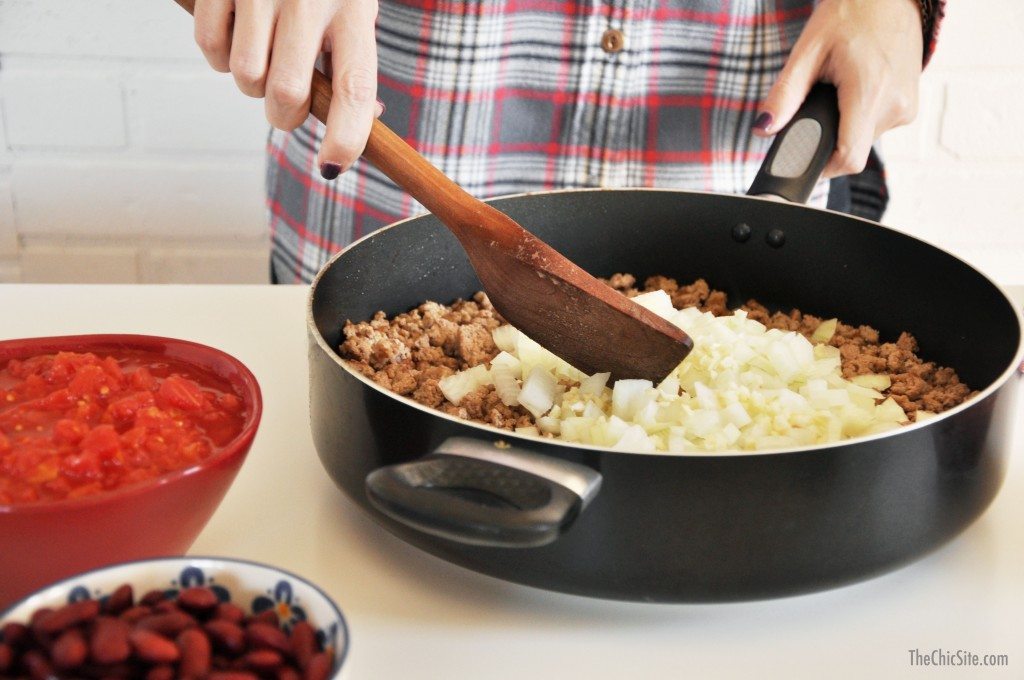 browning turkey and onions