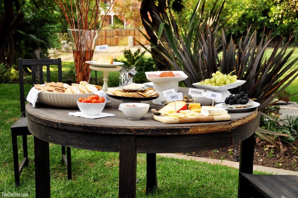 outdoor cheese spreads