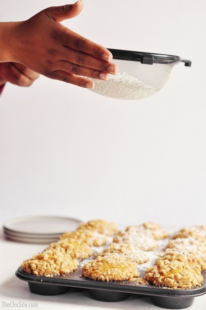powdered sugar garnish
