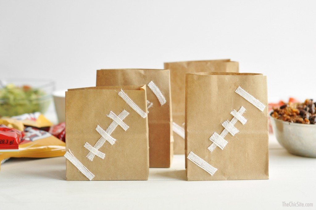 football snack bags the chic site