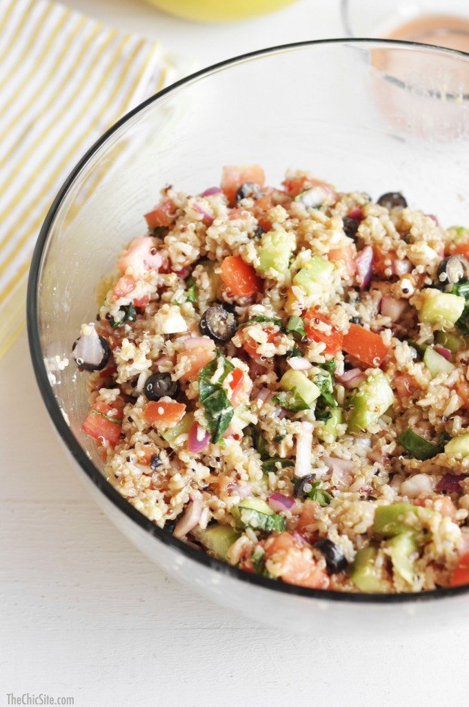 cucumber and tomato quinoa salad