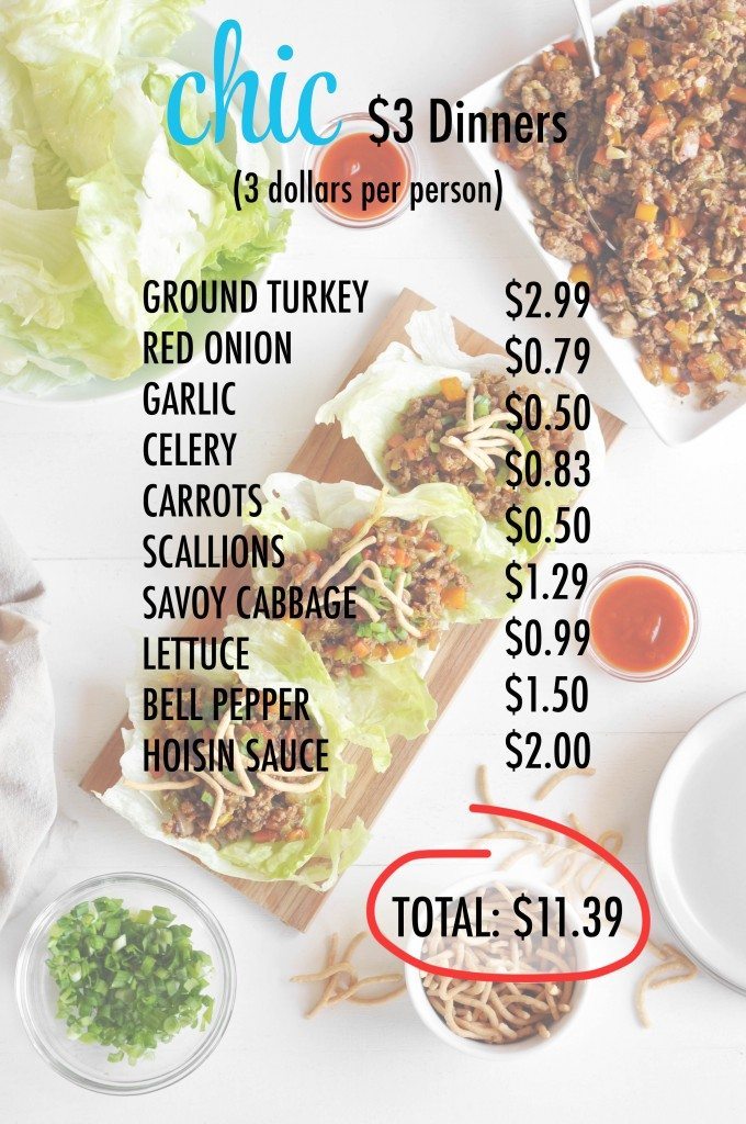 receipt for lettuce wraps