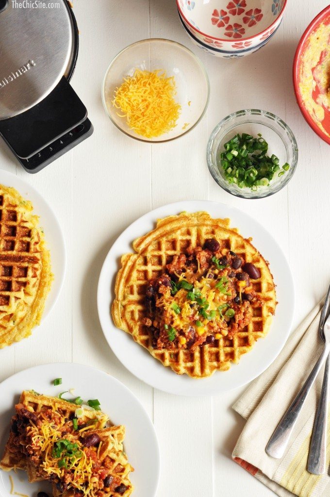the chic site cornbread waffles