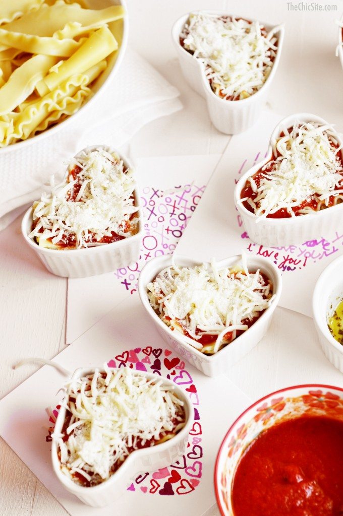 heart shaped lasagna 