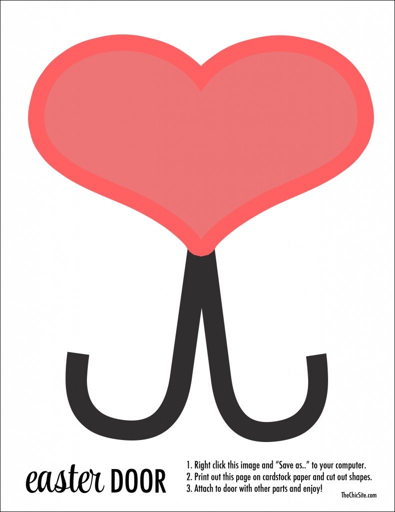 The Chic Site Bunny Door Free Printable Face