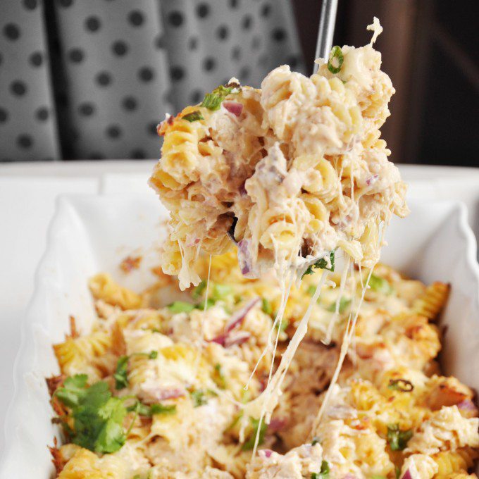 BBQ Pizza Pasta Bake