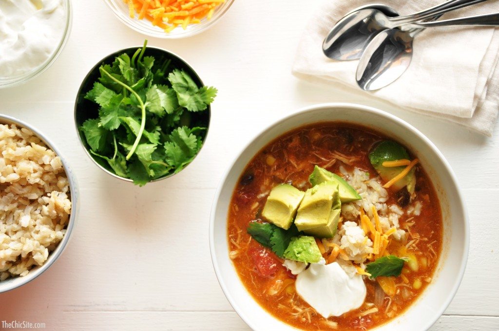 green chicken enchliada soup