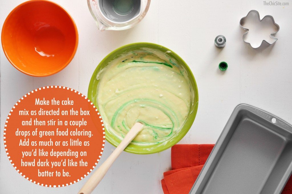 how to color cake batter