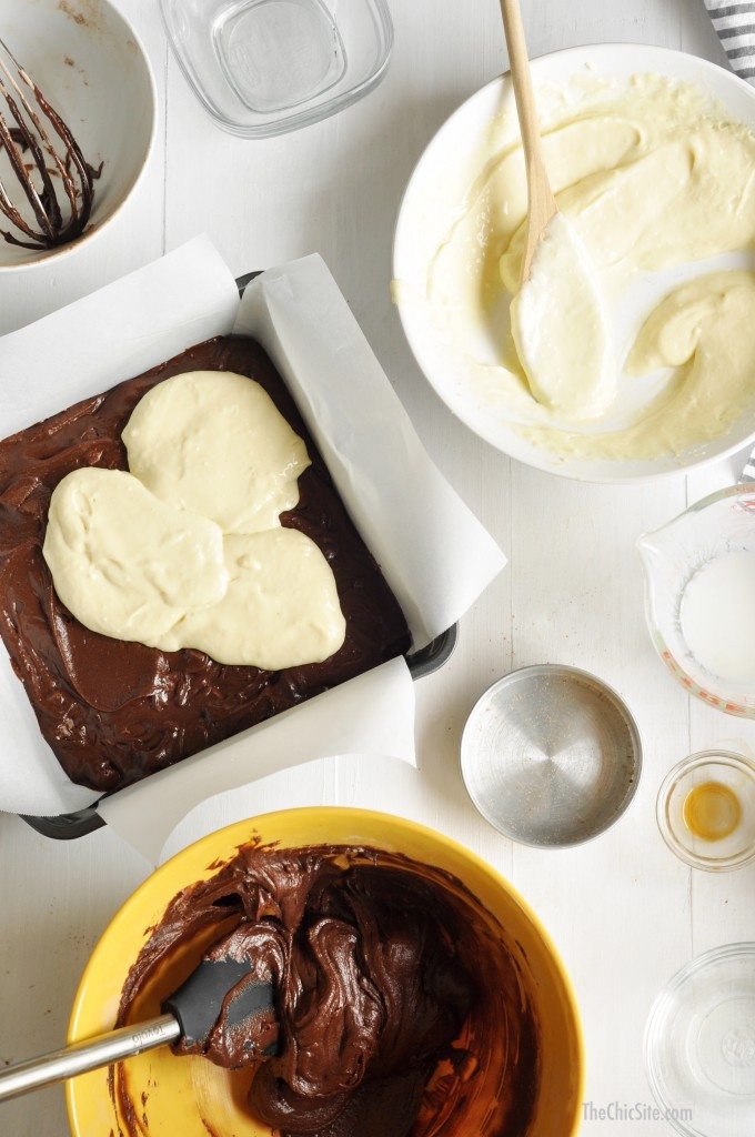 swirled brownies