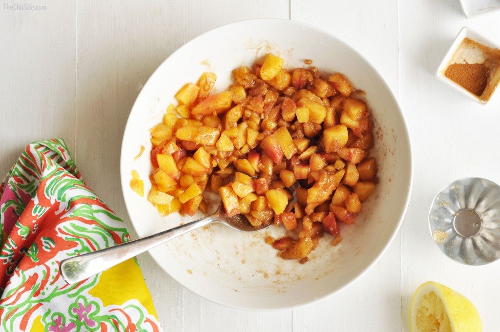 spiced peaches for cobbler