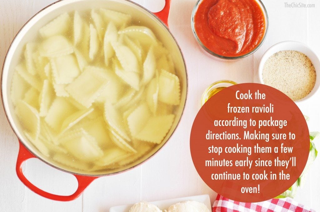 cooking ravioli