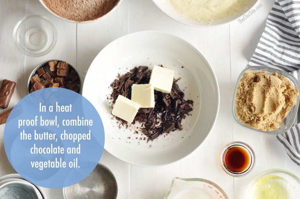 chocolate brownie layer