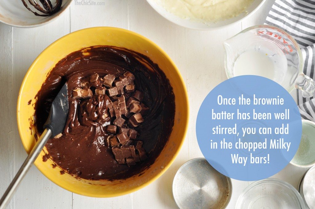 chocolate batter in bowl