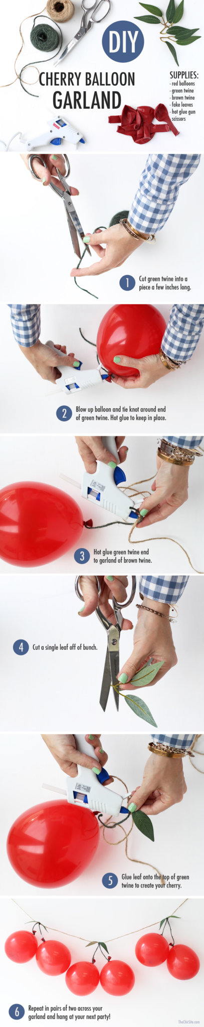 How to Make a Cherry Balloon Garland