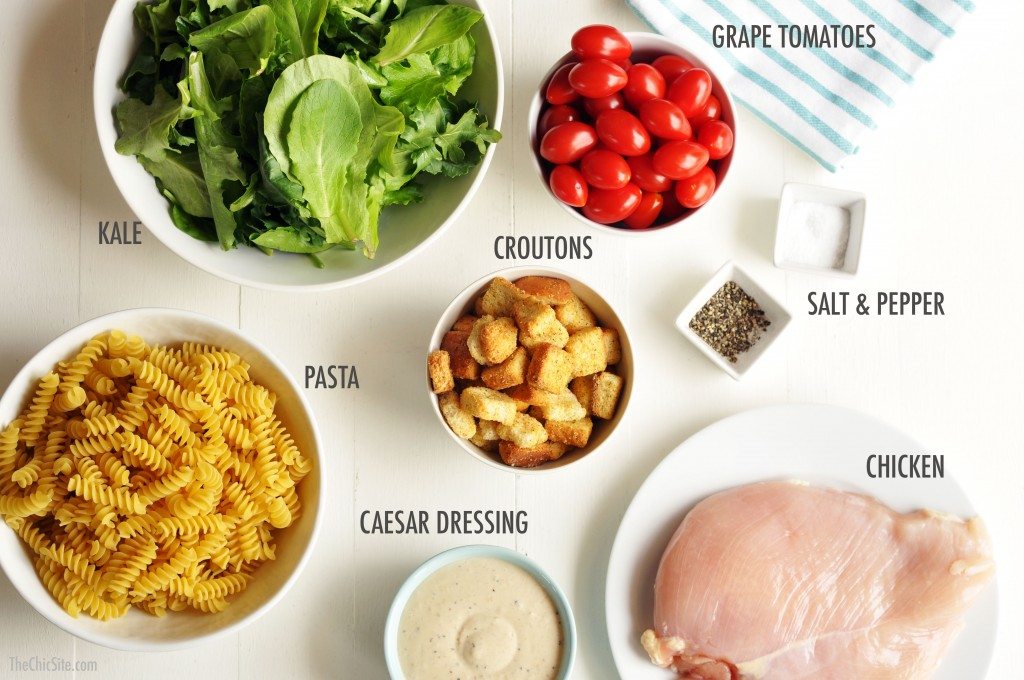 how to make a kale caesar with pasta