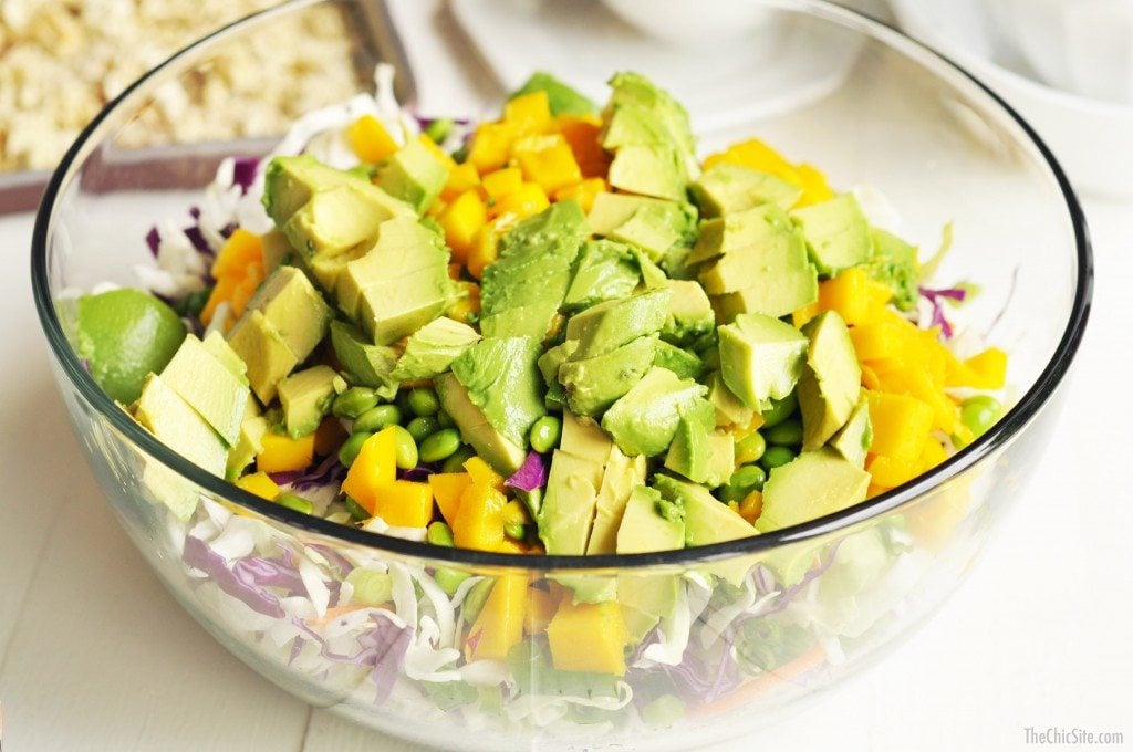 salad with avocado 