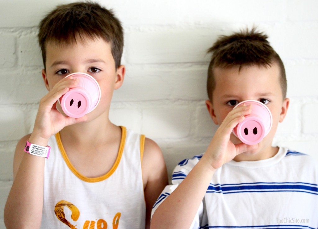 Easy DIY Pig Party Cups for Peppa Pig Party