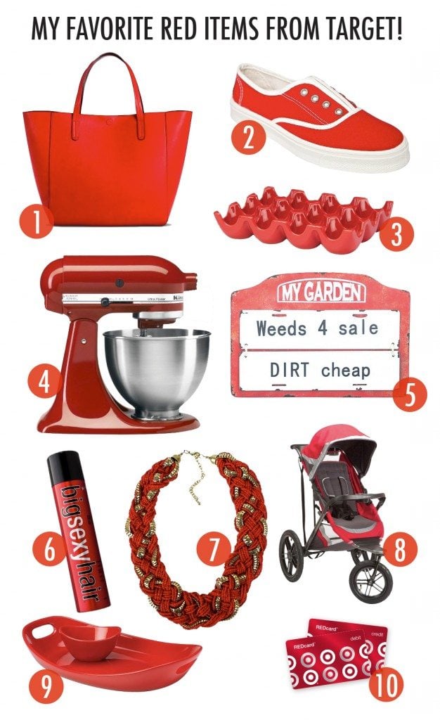 Red Card Red Items from Target