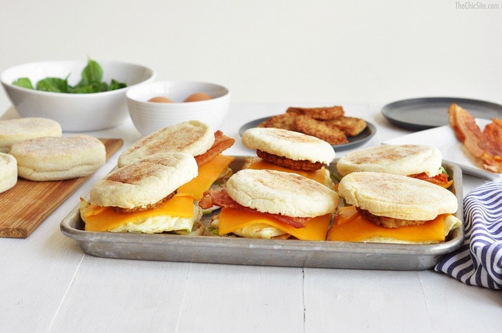 homemade breakfast sandwiches